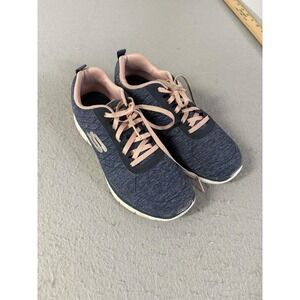 Skechers D'Lites Shoes Womens Size 7W Blue Wide Memory‎ Foam Athletic Sneakers